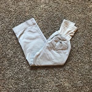Maternity Khaki Crops Size Small